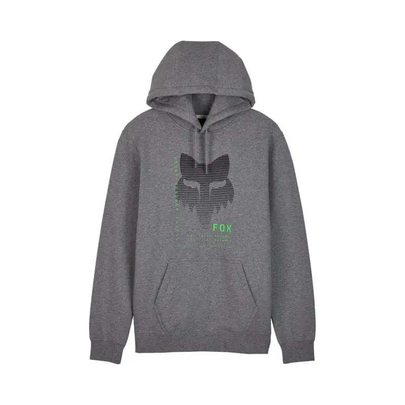 FOX DISPUTE FLEECE PULLOVER HOODY [HEATHER GRAPHITE]