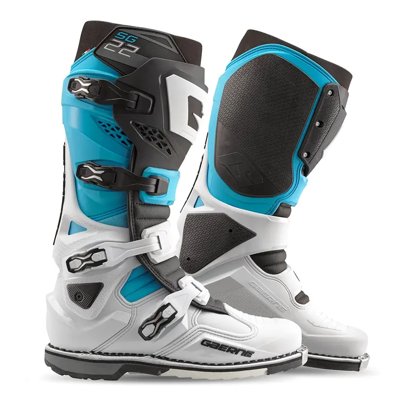 GAERNE SG 22 Boots Le White/Black/Light Blue - Part Number 2262-003-44.5