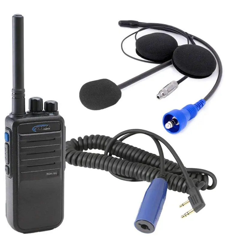 Rugged Radios Single Seat Kit with UHF Digital Radio & Helmet Kit SS-CC-RDH-HK-U