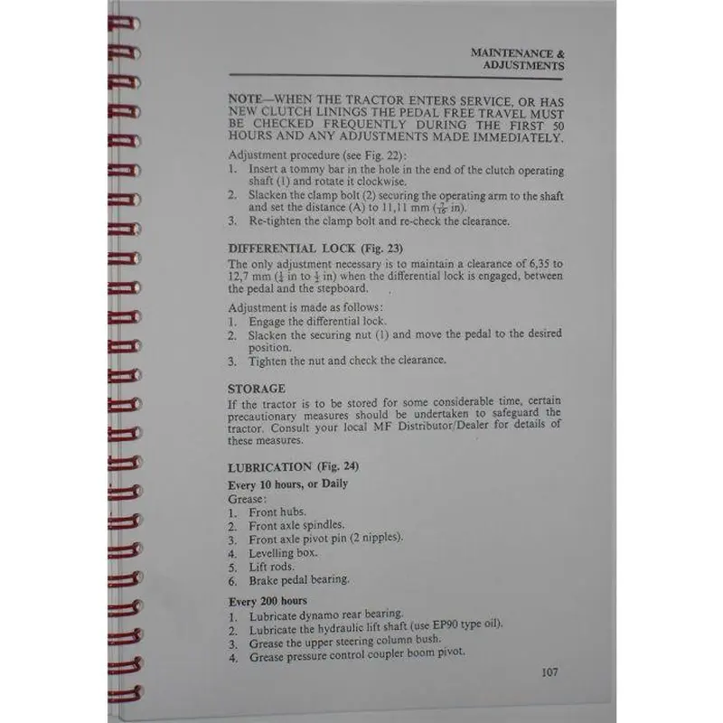 Massey Ferguson - 135 Operators Manual - 819395M2