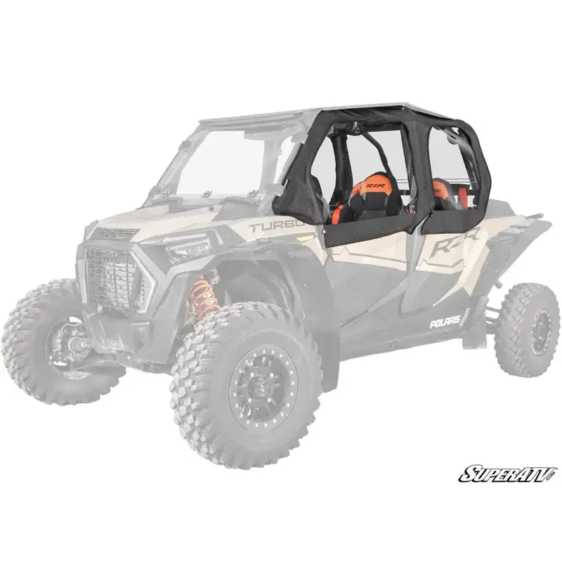 SUPERATV POLARIS RZR XP 4 TURBO PRIMAL SOFT CAB ENCLOSURE UPPER DOORS