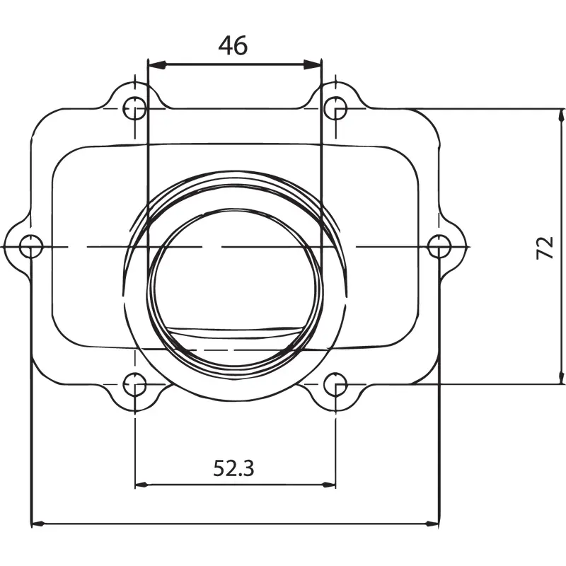 KIMPEX Carburetor Mounting Flange - Ski-Doo 104585