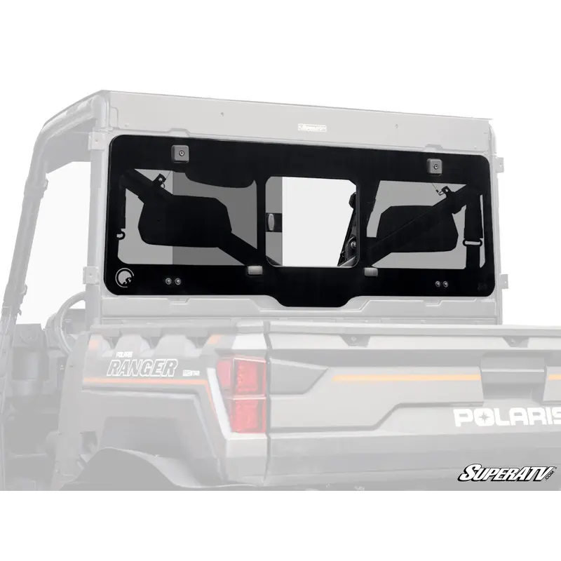 SuperATV Polaris Ranger XP 900 Glass Sliding Rear Windshield