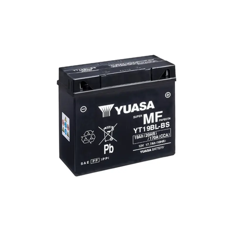 YT19BL-BS Non-DG Factory Sealed Battery Yuasa (YT19BLBS)