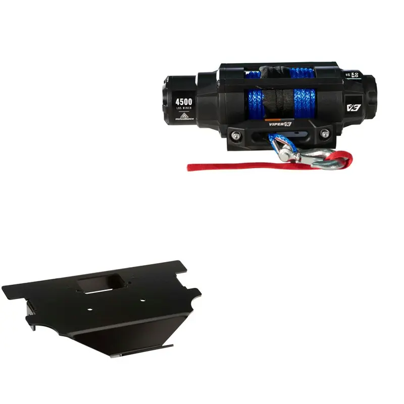 Viper 4500lbs V3 Winch Blue Rope With Mount For Honda Big Red 700 2009-2013