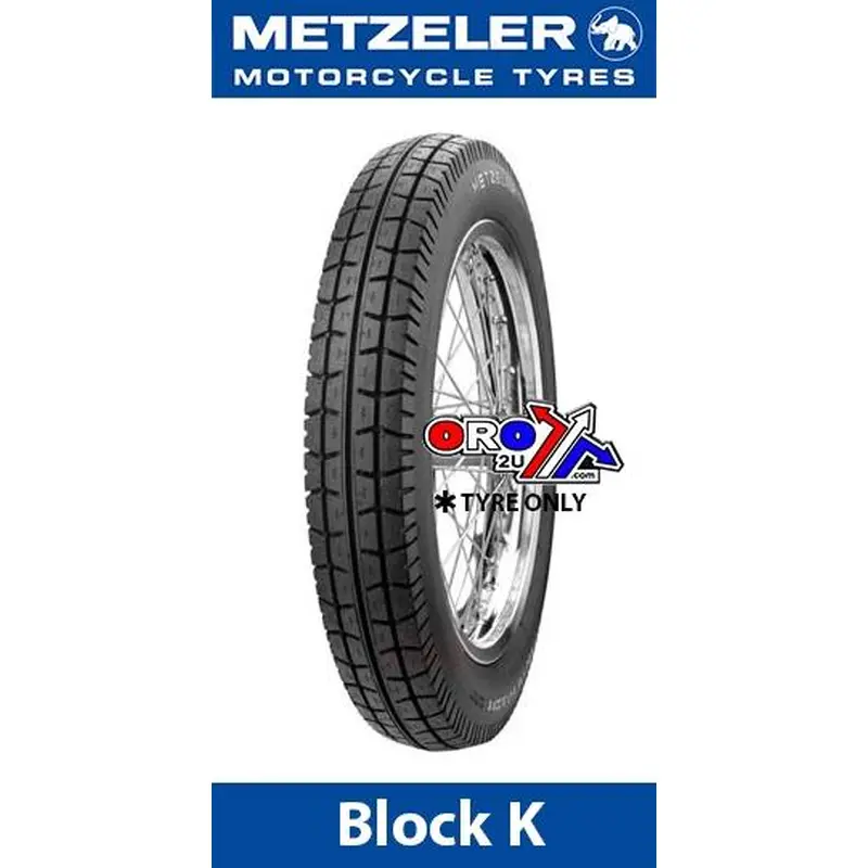 4.00 - 18 64P UNV BLOCK K, METZELER 0109700 TYRE, ROAD, MC, SIDECAR
