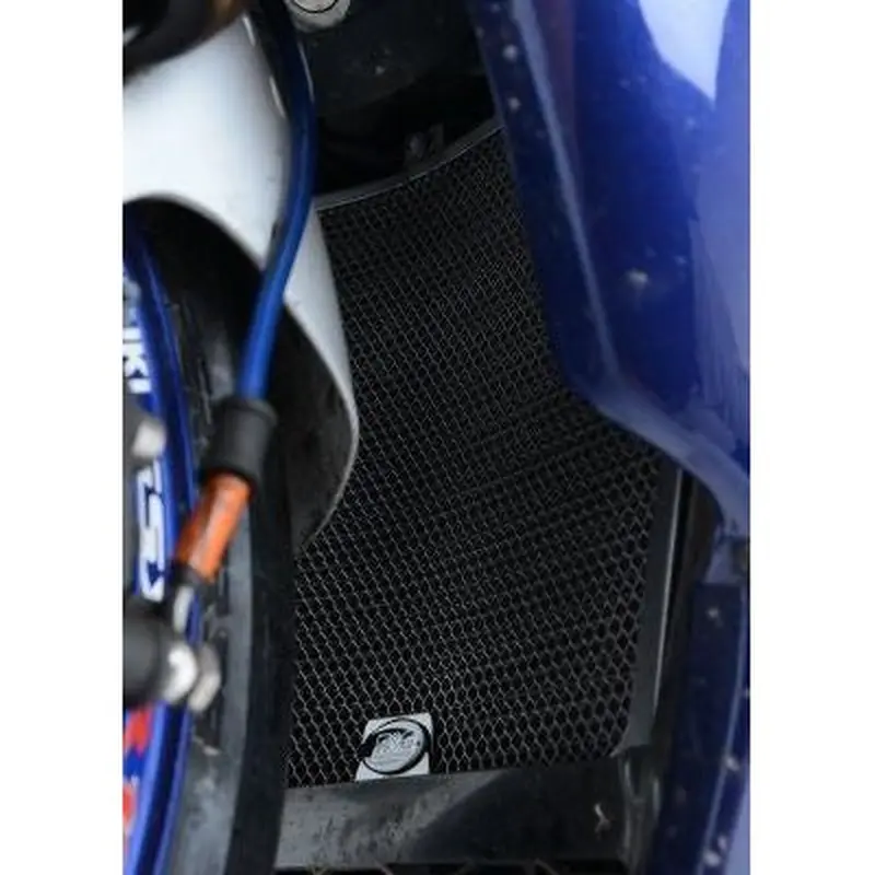 R&G Racing Black Aluminum Radiator Guard For 2005-2006 Suzuki GSXR1000 RAD0169BK