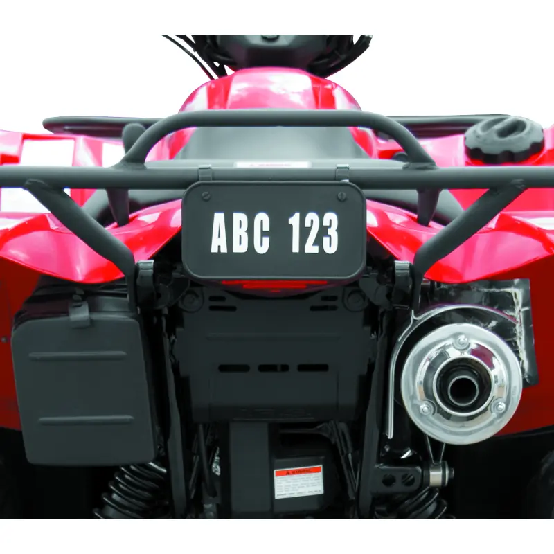 Quadboss ATV License Plate Kit - Black