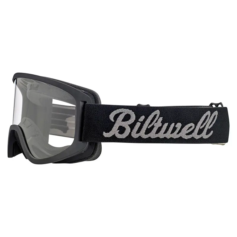 BILTWELL MOTO 2.0 GOGGLE [SCRIPT BLACK/GREY]