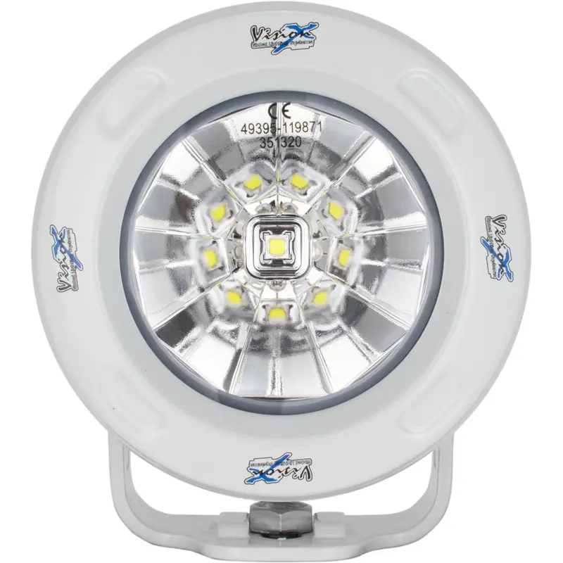3.7" White Optimus Round 60 Beam LED Light