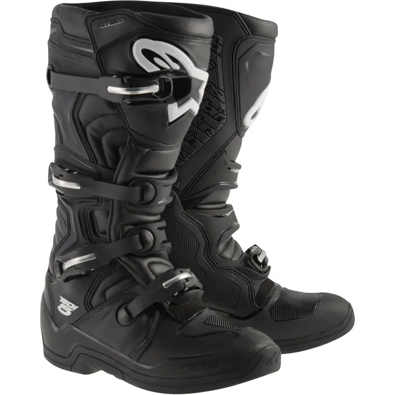 Alpinestars Tech 5 Boots Black Size 16 - Advanced Motocross Footwear
