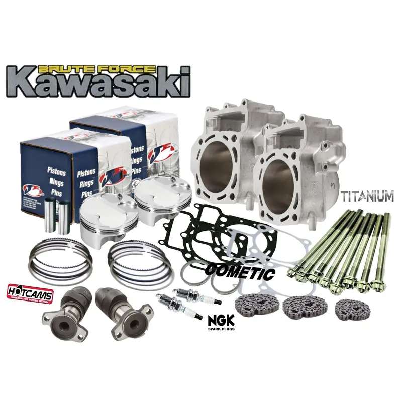 2012+ Brute Force 750 Top End Rebuild Kit Cams Stock Cylinder Assembly Hotcams