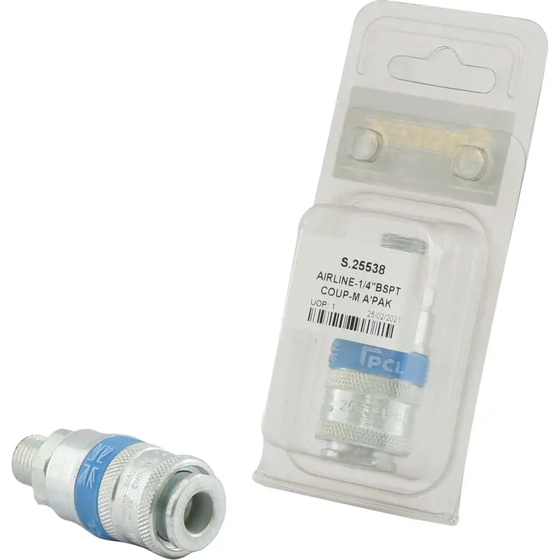Coupling Male Thread 1/4'' BSPT (Agripak 1 pc.) | Sparex Part No.S.25538