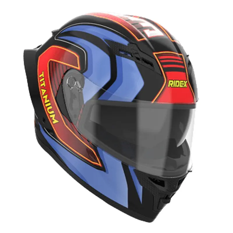 RIDEX Titanium IGNIS Blue Glossy Helmet