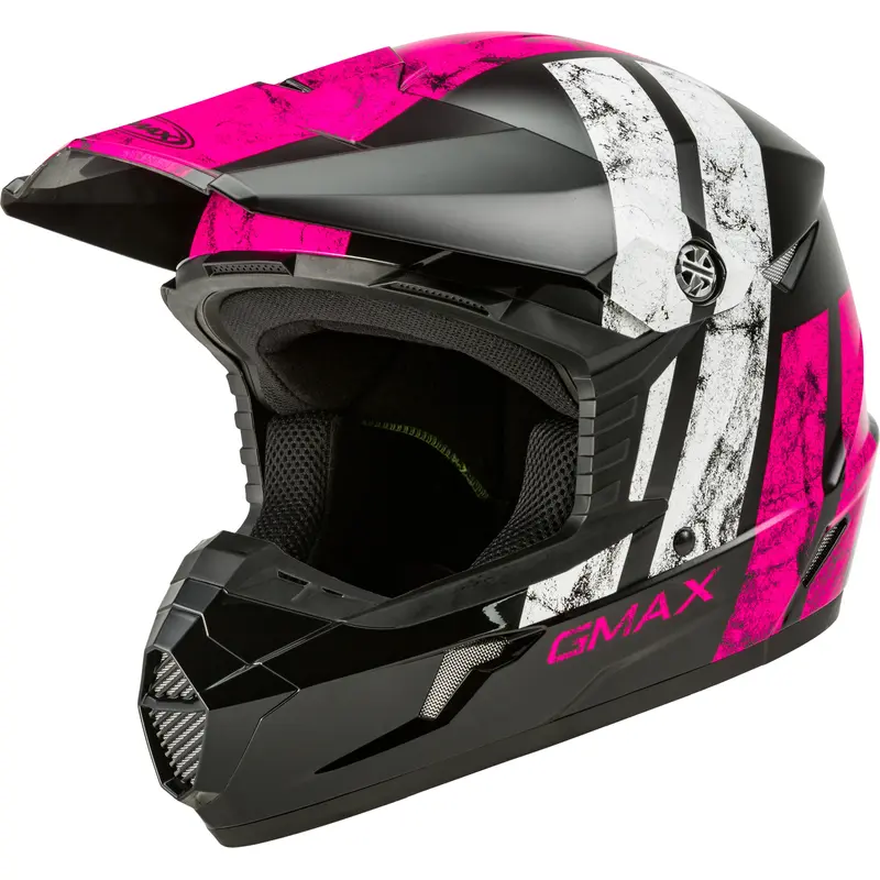 GMAX MX-46 OFF-ROAD DOMINANT HELMET BLACK/PINK/WHITE XS G3464403
