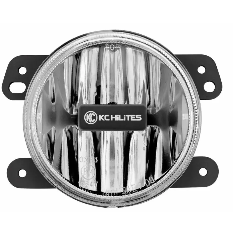 KC HiLiTES 4" Gravity LED G4 SAE Fog Light - Fog Beam - Single - 10-18 Jeep JK