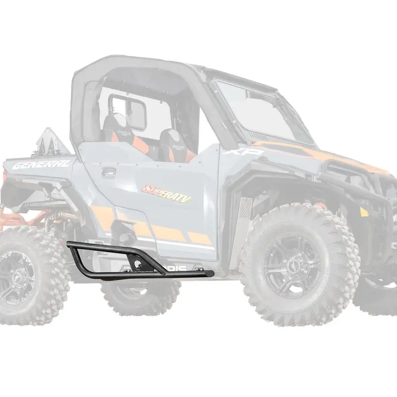 SuperATV Heavy Duty Nerf Bars for Polaris General XP 1000 (2020+) - BLACK