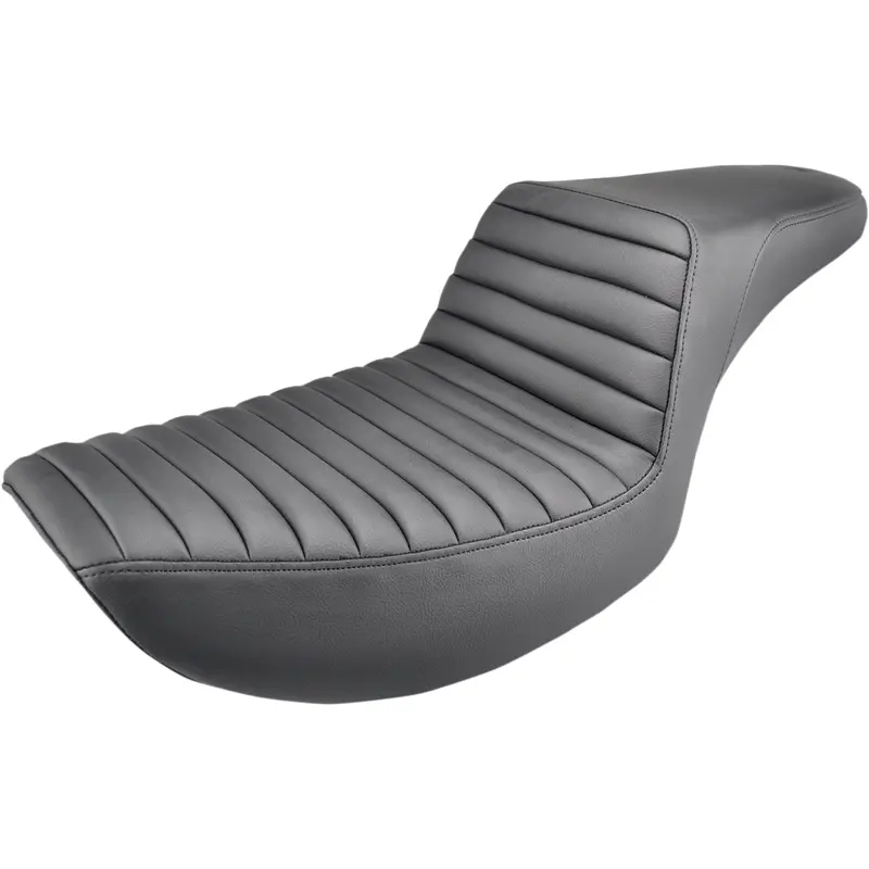 SADDLEMEN Step-Up Seat - Front Tuck-n-Roll - Black - FXR 882-09-171