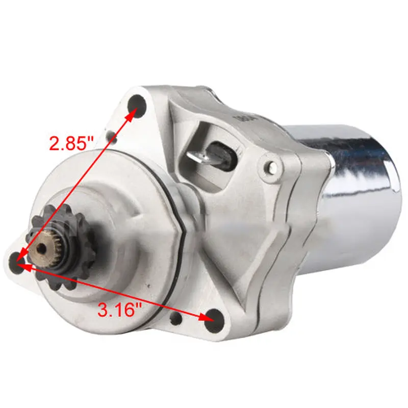 X-PRO 12 Tooth Starter Motor for 50cc-125cc Dirt Bikes, Go Karts and ATVs.