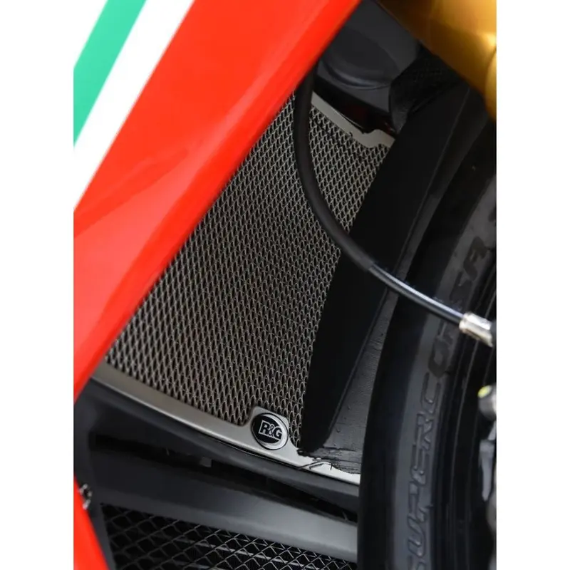 R&G Racing Black Aluminum Radiator Guard For 2015-2018 MV Agusta F4RC RAD0199BK