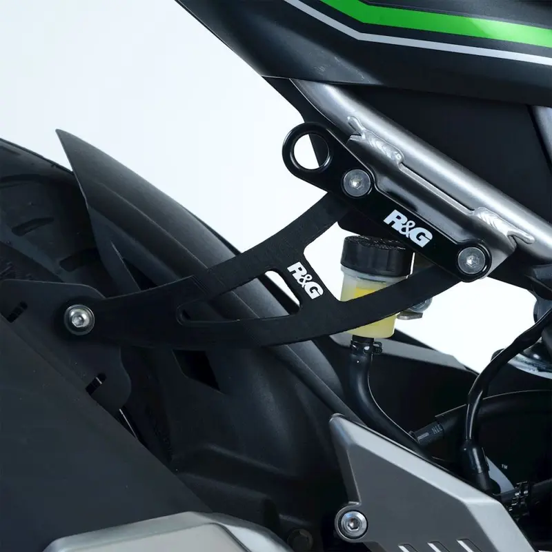 R&G Racing Black Exhaust Hanger For 2019-2024 Kawasaki Ninja 125
