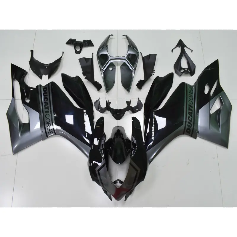 Amotopart 2012-2015 Ducati 899 Gray Black Fairing Kit