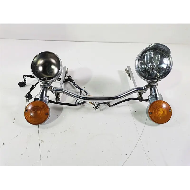 2004 Harley Softail FLSTF Fat Boy Front Spot Lights & Blinker For Parts 68972-00