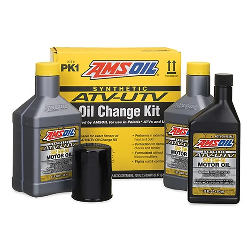 Ensemble de Changement d'huile Amsoil pour VTT/UTV Polaris