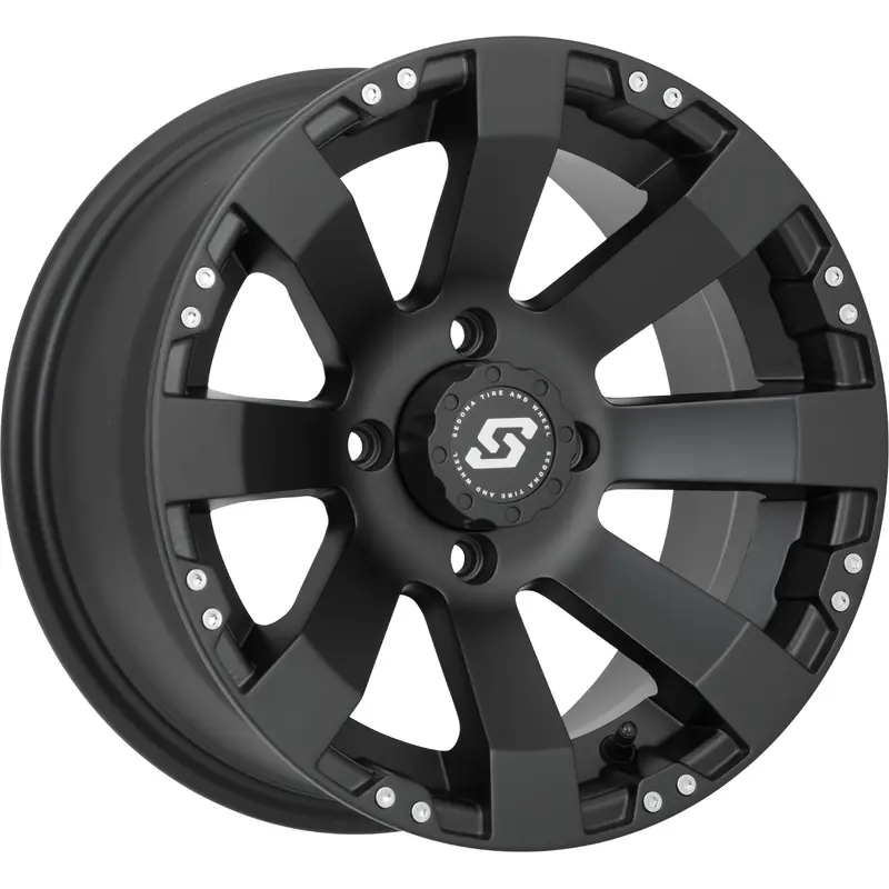 Spyder Wheel 12x7 4/156 4+3 (+5mm) Black