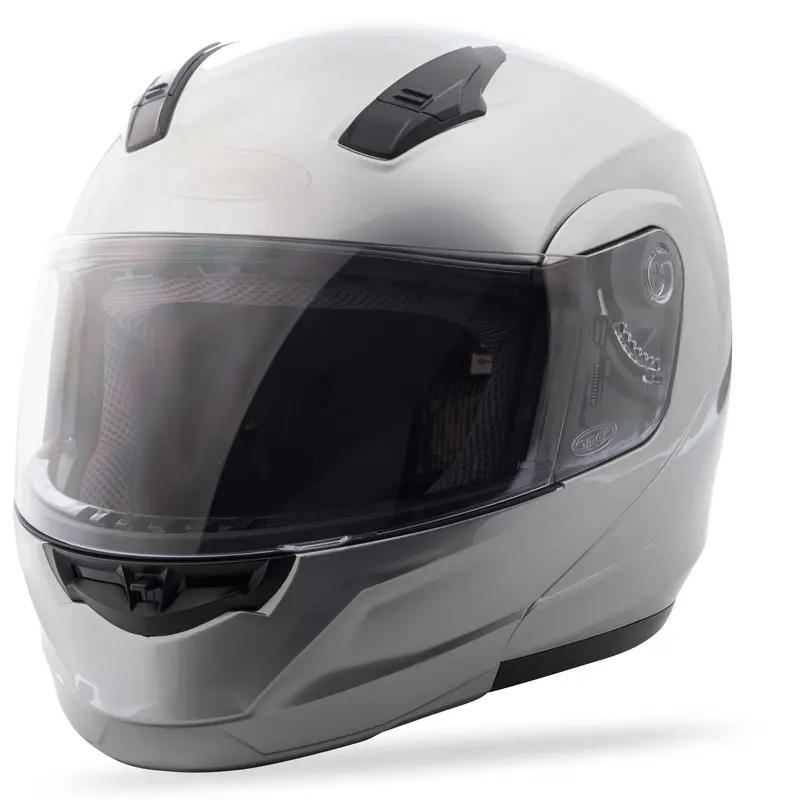 GMAX MD-04 MODULAR HELMET METALLIC SILVER XL G104197