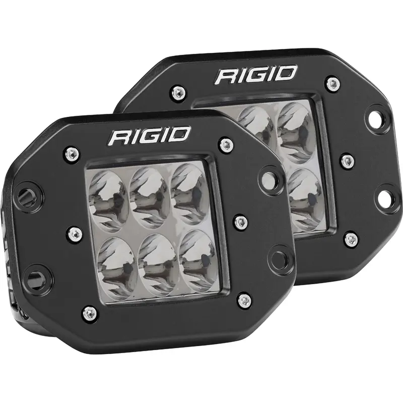 RIGID D-SERIES PRO DRIVING FLUSH MOUNT LIGHT PAIR 512313