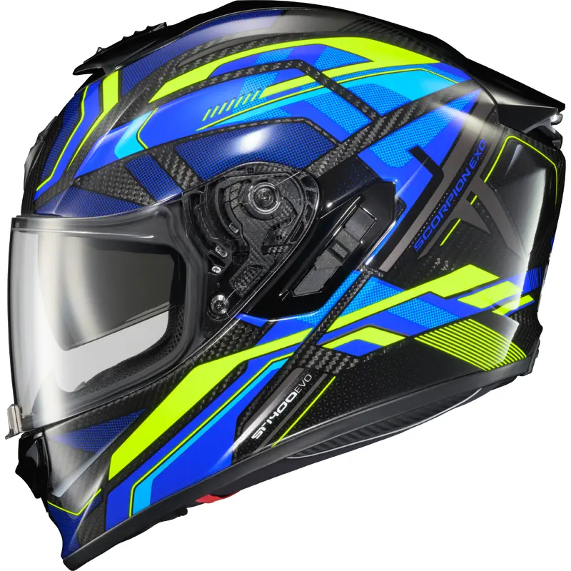 Exo St1400 Evo Carbon Helmet Hex Gloss Blue Xl