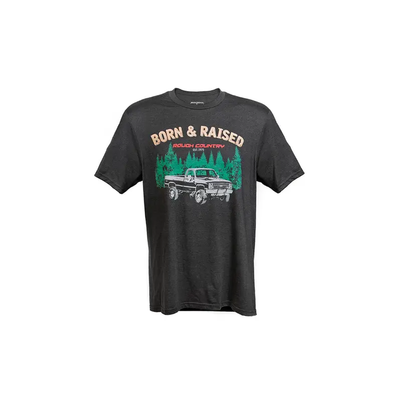 Rough Country | Rough Country T-Shirt | Born & Raised | Black | MD | 84081MM