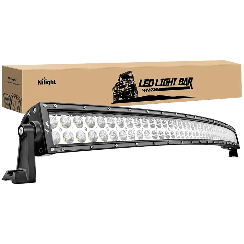 50 Inch 288W Double Row Curved Spot Flood LED Light Bar