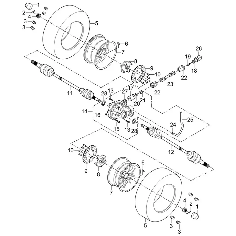 ODES- Front Wheel Hub- 15101030000