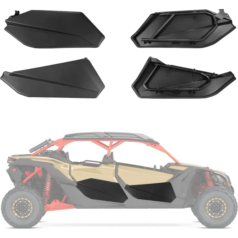 4pcs Lower Doors Panels with Metal Frame for Can-Am Maverick X3 MAX