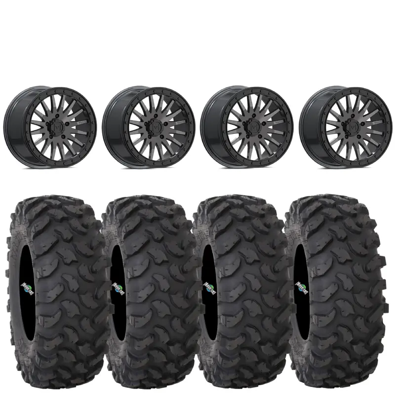 Valor Offroad V06 Beadlocks mounted on System 3 XTR370 tires