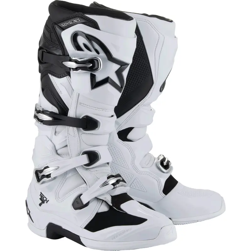 Alpinestars Tech 7 Boots White/Black * Part Number 2012025-21-12