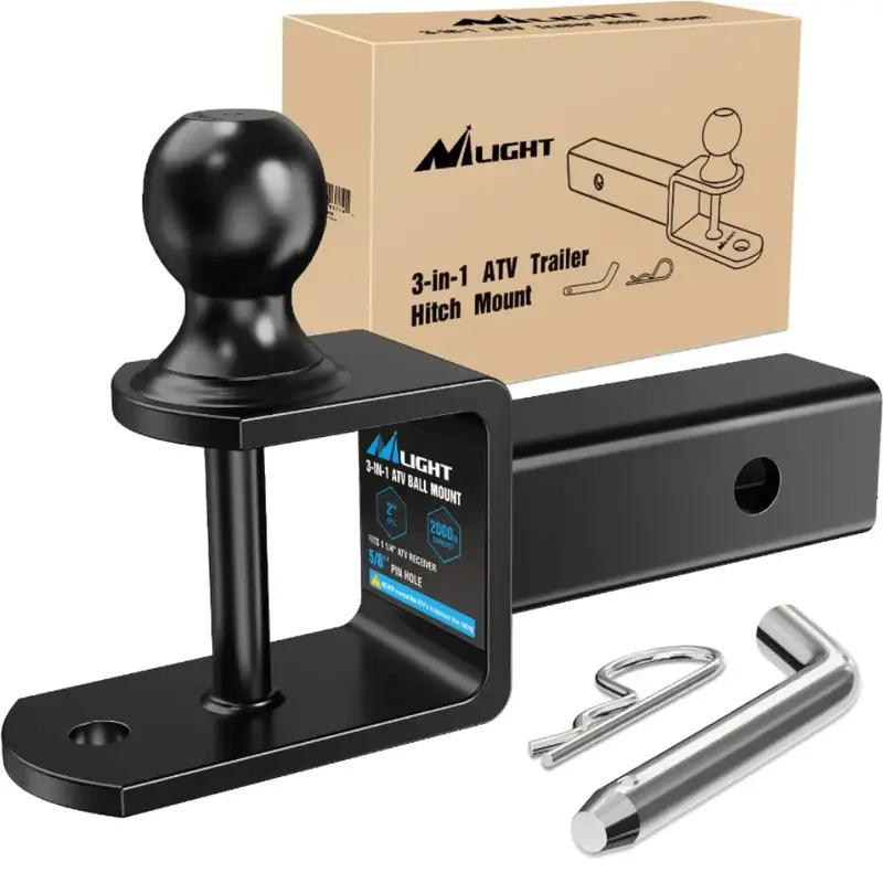 3 in 1 Multi Hitch Mount with 2 Inch Ball (2 Inch Shank, 5000 lbs)