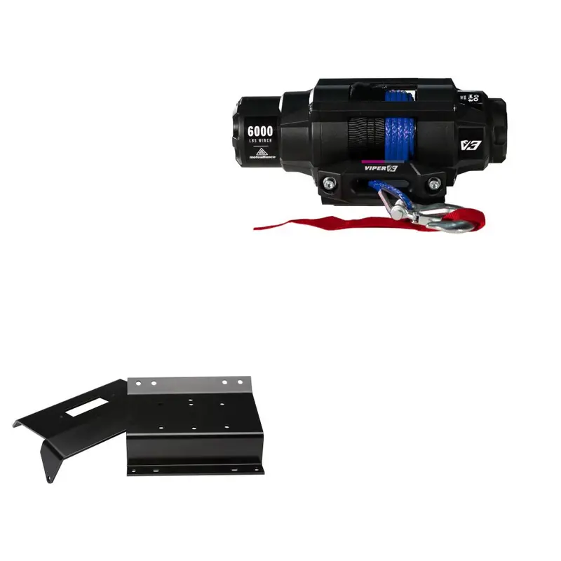 Viper 6000lbs V3 Winch Blue Rope With Mount For Honda Foreman 500 2005-2006