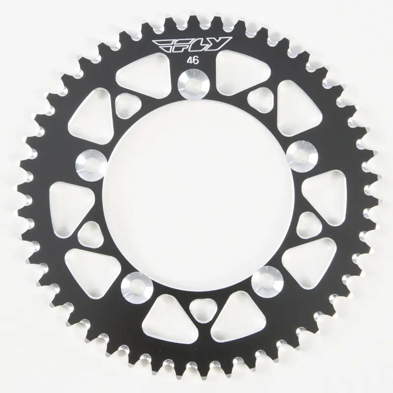 FLY RACING SPROCKET REAR 46T BLACK 313-46 BLK