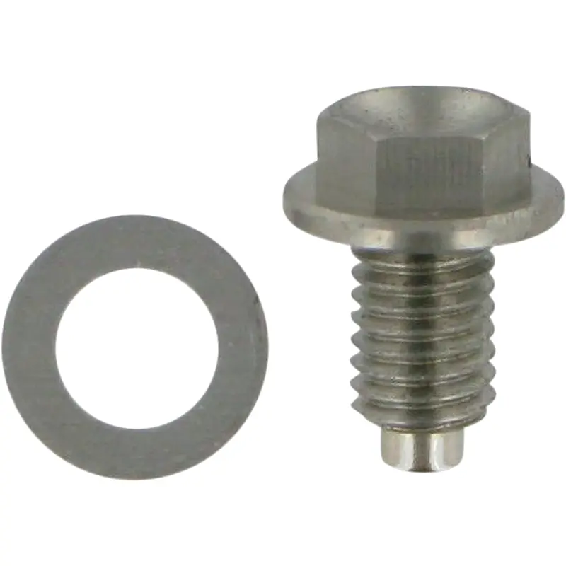 MOOSE RACING Magnetic Drain Plug - Silver - Suzuki | Yamaha DP116