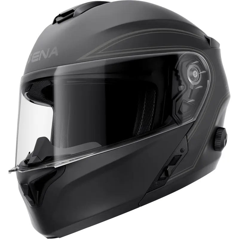 Outrush Flip Up Bt Helmet Matte Black Lg