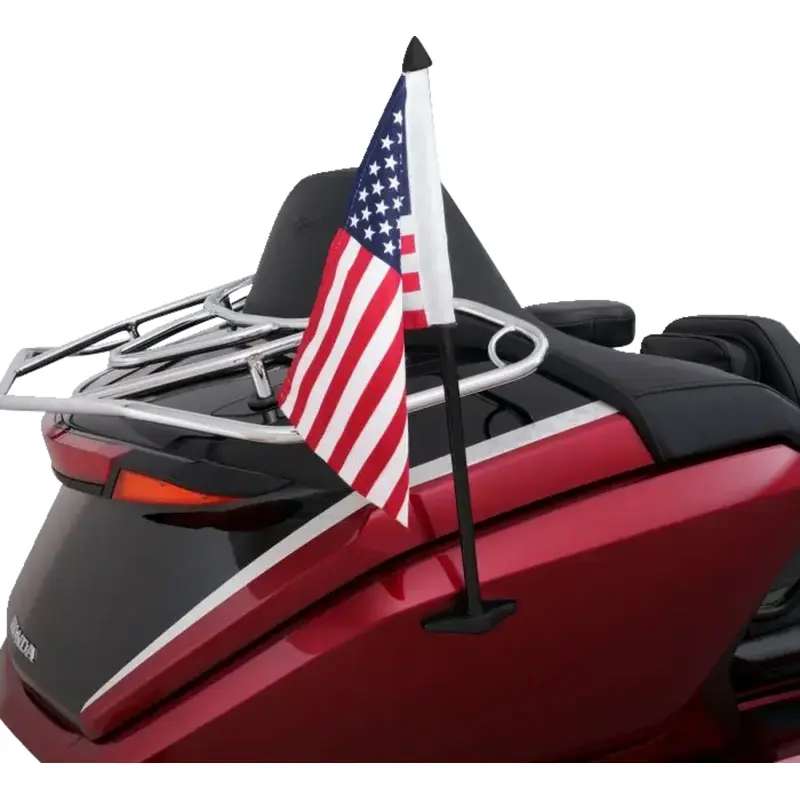SHOW CHROME Flag Pole - Black - GL 1800 52-974BK