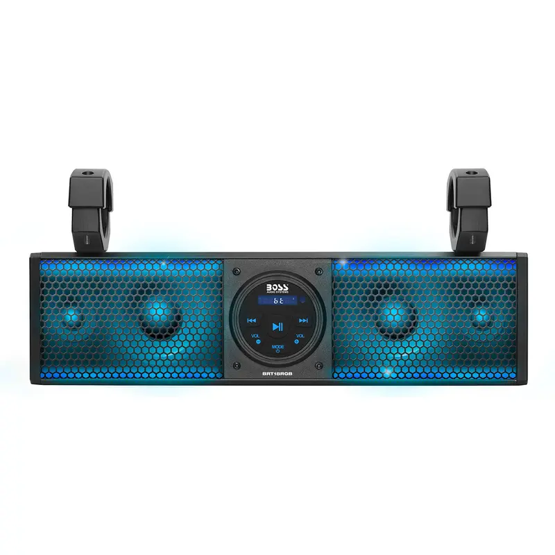 18" Riot Sound Bar With Rgb 4 Speakers Fits 1.5 2.0" Bars
