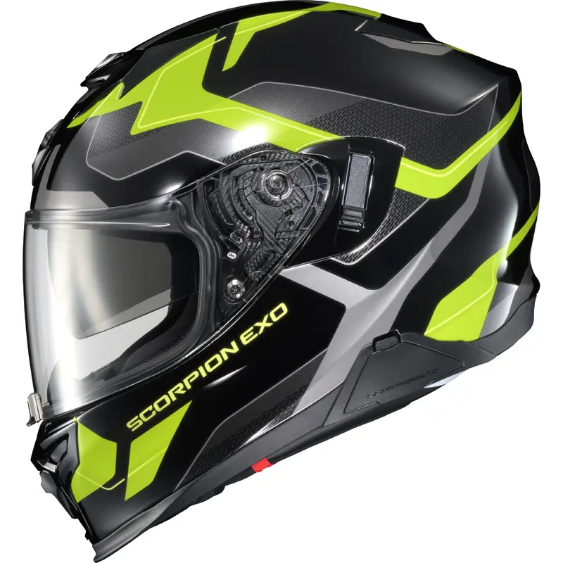 Exo T520 Full Face Helmet Zuse Black/Hi Viz Lg