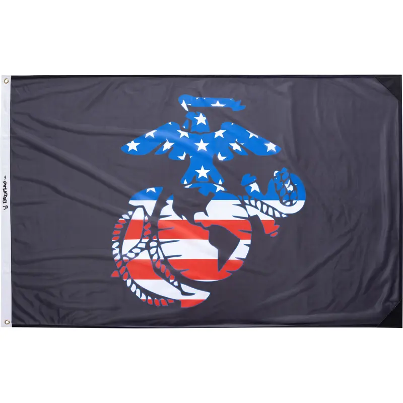 US Marine Corp Black Flag