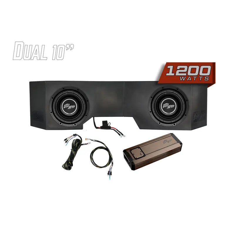 Can-Am Defender 1200W Dual 10" Subwoofer Kit  | UTVS-DEF-SUB-1200-2