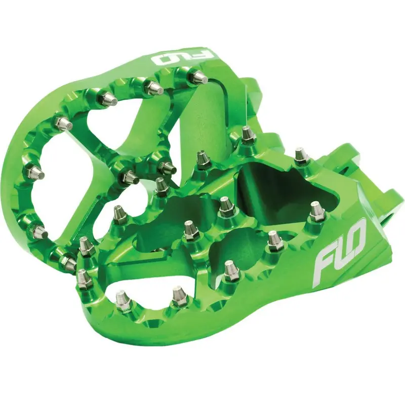 FLO Pro Series Foot Pegs Green | FPEG-792G