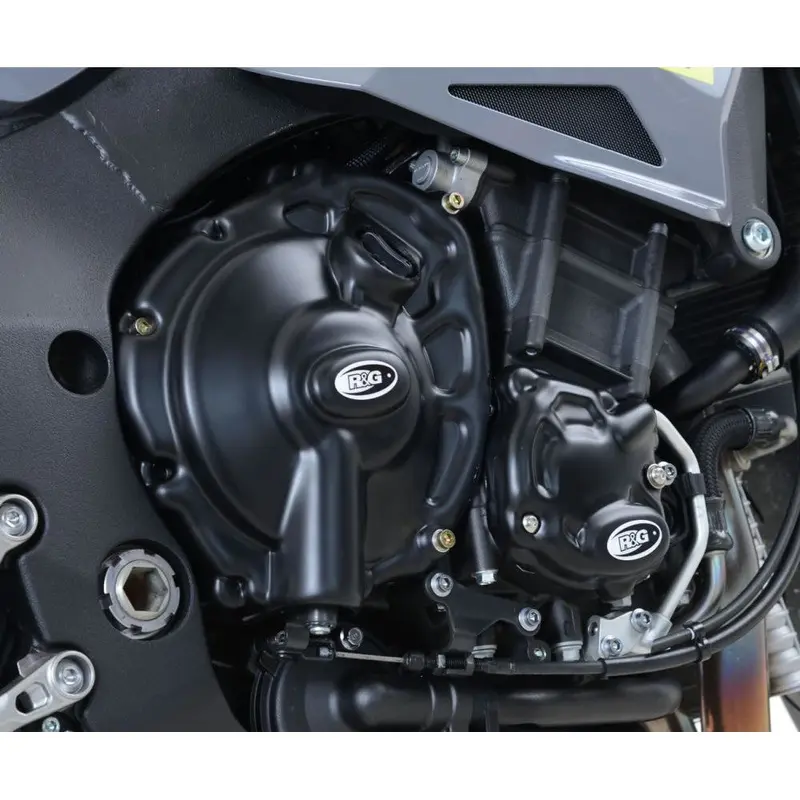 R&G Racing Black 3 Piece Engine Case Cover Kit For 2018-2024 Yamaha MT-10